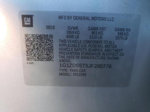 Photo 10 from auction – 2018 CHEVROLET MALIBU LT with VIN 1G1ZD5ST5JF280778