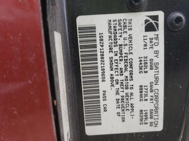 Photo 10 from auction – 2002 SATURN SC1 with VIN 1G8ZP12802Z189656