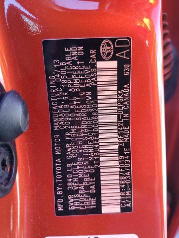 Photo 10 from auction – 2013 TOYOTA COROLLA BA with VIN 2T1BU4EE1DC068201