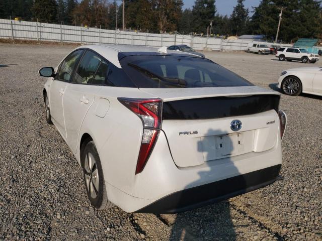 Photo 3 from auction – 2016 TOYOTA PRIUS with VIN JTDKBRFU4G3500351