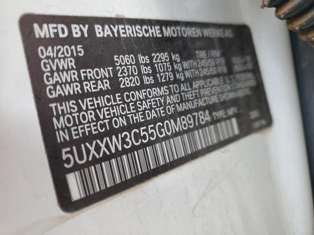 Photo 10 from auction – 2016 BMW X4 XDRIVE2 with VIN 5UXXW3C55G0M89784