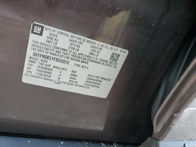 Photo 10 from auction – 2015 CADILLAC SRX PREMIU with VIN 3GYFNDE31FS530012
