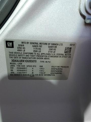 Photo 10 from auction – 2012 GMC TERRAIN SL with VIN 2GKALUEK1C6283070