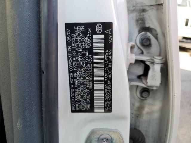 Photo 10 from auction – 2008 TOYOTA SCION XD with VIN JTKKU10478J007354