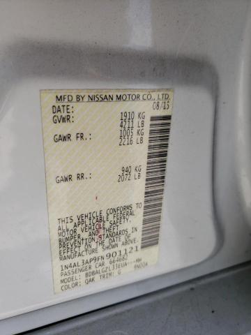 Photo 10 from auction – 2015 NISSAN ALTIMA 2.5 with VIN 1N4AL3AP9FN901121