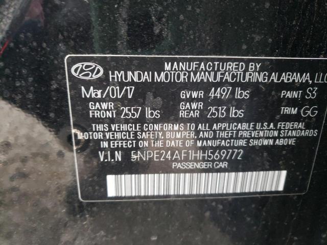 Photo 10 from auction – 2017 HYUNDAI SONATA SE with VIN 5NPE24AF1HH569772