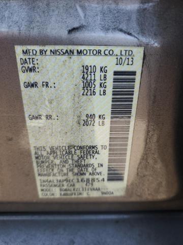 Photo 10 from auction – 2014 NISSAN ALTIMA 2.5 with VIN 1N4AL3AP9EC168854