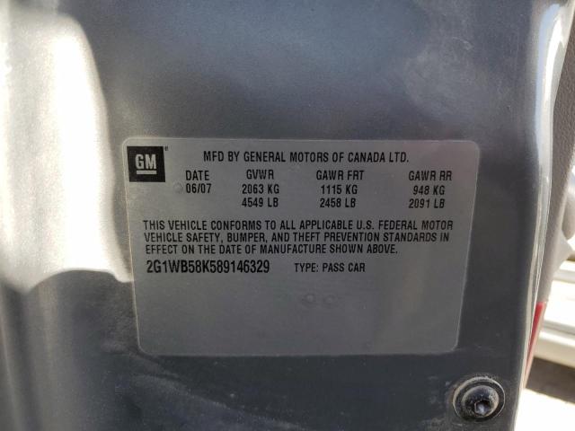Photo 10 from auction – 2008 CHEVROLET IMPALA LS with VIN 2G1WB58K589146329