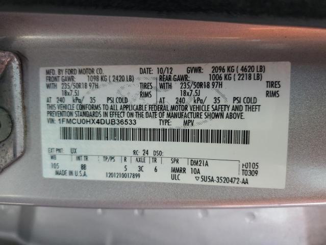Photo 10 from auction – 2013 FORD ESCAPE SEL with VIN 1FMCU0HX4DUB36533