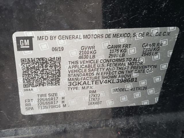 Photo 10 from auction – 2019 GMC TERRAIN SL with VIN 3GKALTEV4KL398681