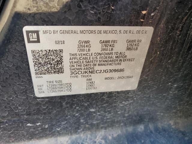 Zdjęcie 10 z aukcji – 2018 CHEVROLET SILVERADO z VIN 3GCUKNEC2JG309686