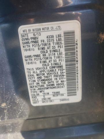 Photo 10 from auction – 2013 NISSAN ROGUE S with VIN JN8AS5MT6DW536247