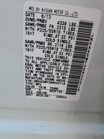 Photo 10 from auction – 2013 NISSAN ROGUE S with VIN JN8AS5MT0DW030719