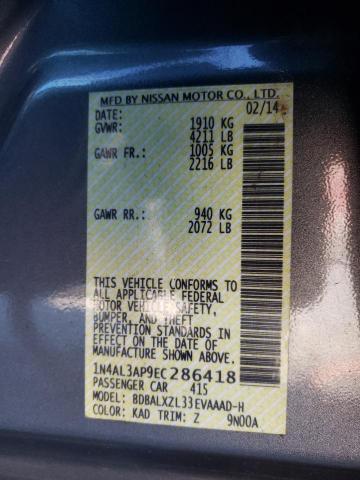Photo 10 from auction – 2014 NISSAN ALTIMA 2.5 with VIN 1N4AL3AP9EC286418