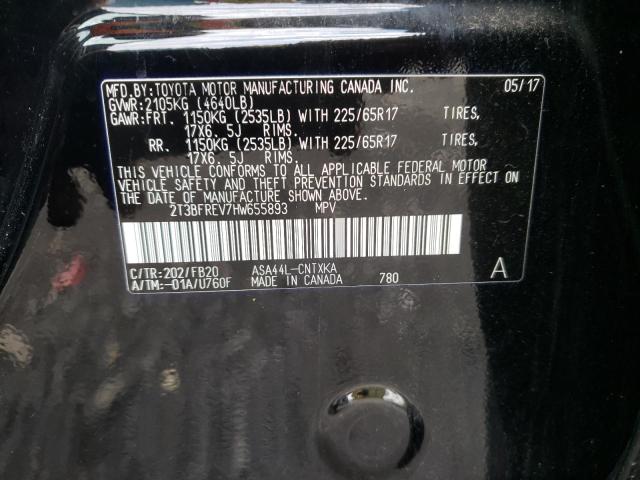 Photo 10 from auction – 2017 TOYOTA RAV4 LE with VIN 2T3BFREV7HW655893