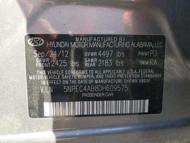 Photo 10 from auction – 2013 HYUNDAI SONATA SE with VIN 5NPEC4AB8DH609575