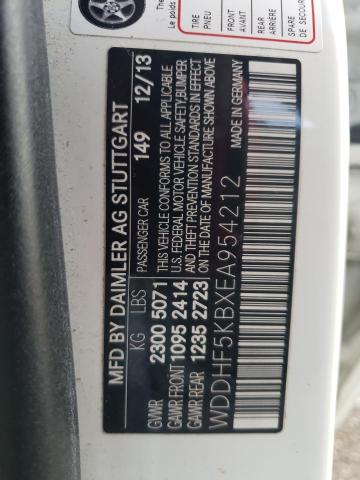 Photo 10 from auction – 2014 MERCEDES-BENZ E 350 with VIN WDDHF5KBXEA954212