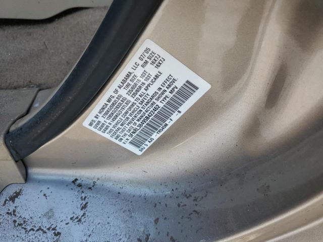 Photo 10 from auction – 2005 HONDA ODYSSEY EX with VIN 5FNRL38495B422462