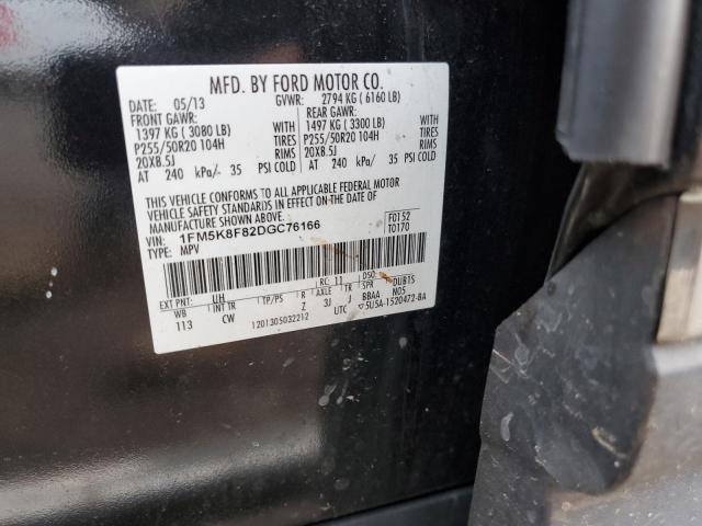 Photo 10 from auction – 2013 FORD EXPLORER L with VIN 1FM5K8F82DGC76166