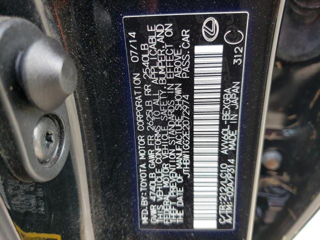 Photo 10 from auction – 2014 LEXUS ES 300H with VIN JTHBW1GG2E2072974