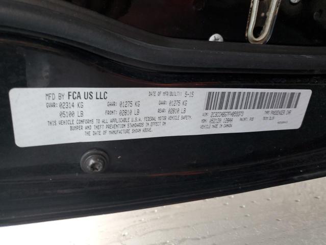 Photo 10 from auction – 2015 CHRYSLER 300 S with VIN 2C3CCABG7FH859373