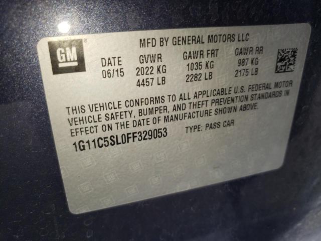 Photo 10 from auction – 2015 CHEVROLET MALIBU 1LT with VIN 1G11C5SL0FF329053