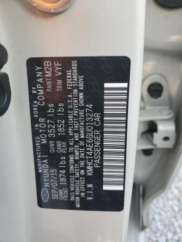 Photo 10 from auction – 2016 HYUNDAI ACCENT SE with VIN KMHCT4AE6GU013274