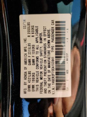 Photo 10 from auction – 2014 HONDA ACCORD EX with VIN 1HGCR2F70EA153841