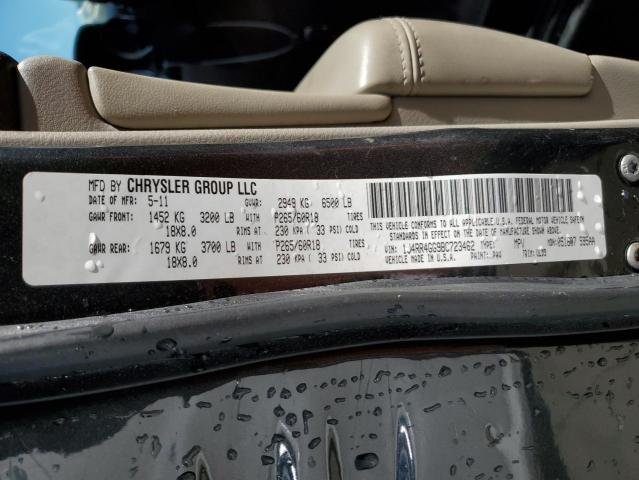 Photo 10 from auction – 2011 JEEP GRAND CHER with VIN 1J4RR4GG9BC723462