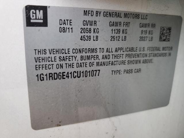 Photo 10 from auction – 2012 CHEVROLET VOLT with VIN 1G1RD6E41CU101077