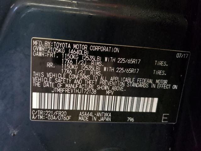 Photo 10 from auction – 2017 TOYOTA RAV4 LE with VIN JTMBFREV1HJ172138