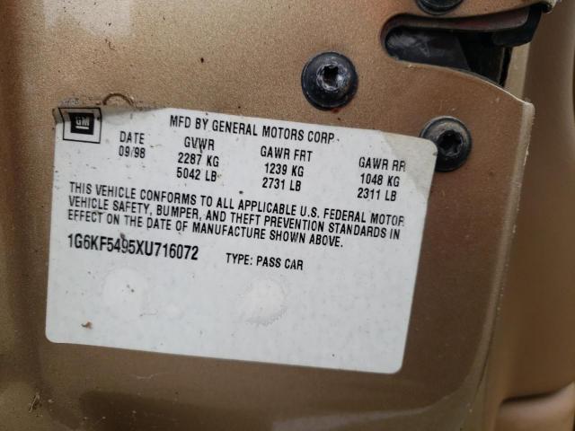 Photo 10 from auction – 1999 CADILLAC DEVILLE with VIN 1G6KF5495XU716072