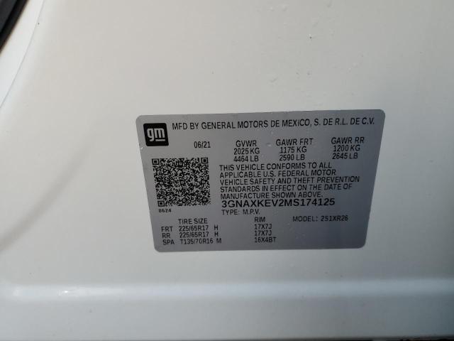 Photo 10 from auction – 2021 CHEVROLET EQUINOX LT with VIN 3GNAXKEV2MS174125