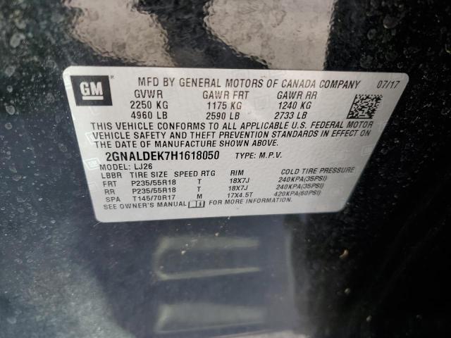 Photo 10 from auction – 2017 CHEVROLET EQUINOX PR with VIN 2GNALDEK7H1618050