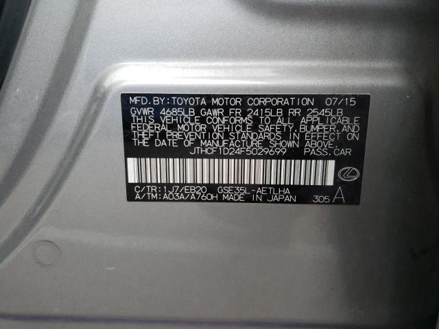 Photo 10 from auction – 2015 LEXUS IS 250 with VIN JTHCF1D24F5029699