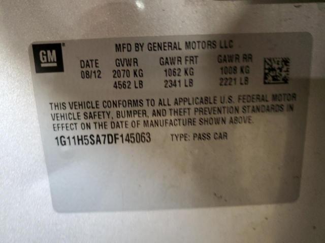 Photo 10 from auction – 2013 CHEVROLET MALIBU LTZ with VIN 1G11H5SA7DF145063