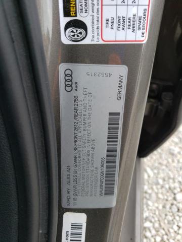 Photo 10 from auction – 2016 AUDI A6 PREMIUM with VIN WAUGFAFC0GN105006