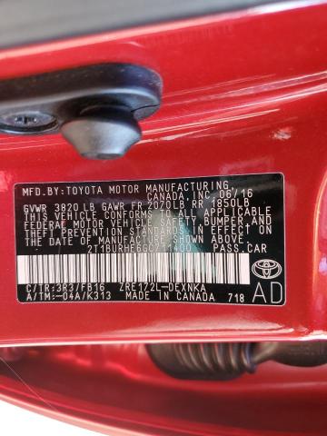 Photo 10 from auction – 2016 TOYOTA COROLLA L with VIN 2T1BURHE6GC711400