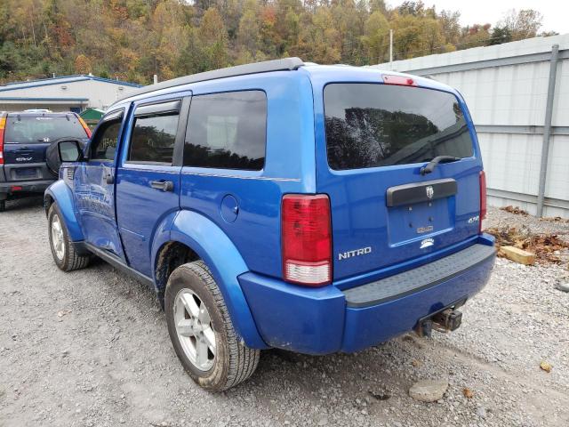 Photo 3 from auction – 2007 DODGE NITRO SXT with VIN 1D8GU28K37W737576