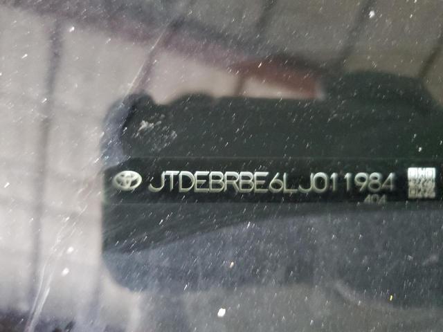 Photo 10 from auction – 2020 TOYOTA COROLLA LE with VIN JTDEBRBE6LJ011984