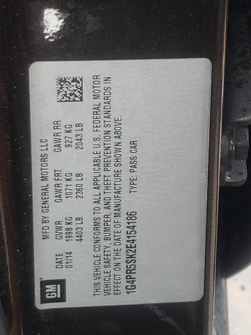 Photo 10 from auction – 2014 BUICK VERANO CON with VIN 1G4PR5SK2E4154186