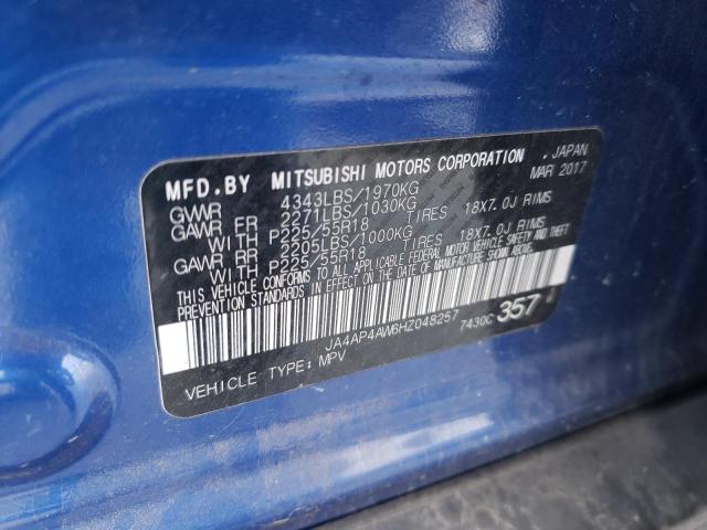 Photo 10 from auction – 2017 MITSUBISHI OUTLANDER with VIN JA4AP4AW6HZ048257