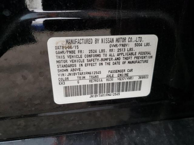 Photo 10 from auction – 2015 INFINITI Q50 BASE with VIN JN1BV7AR1FM412545