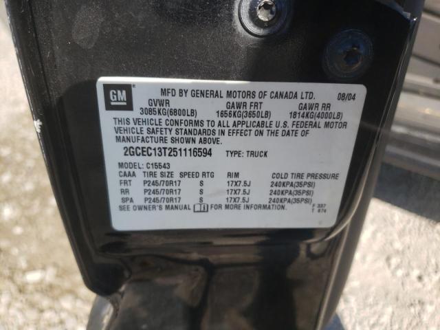 Photo 10 from auction – 2005 CHEVROLET SILVERADO with VIN 2GCEC13T251116594