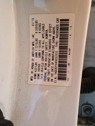 Photo 10 from auction – 2015 HONDA ACCORD SPO with VIN 1HGCR2F54FA252033