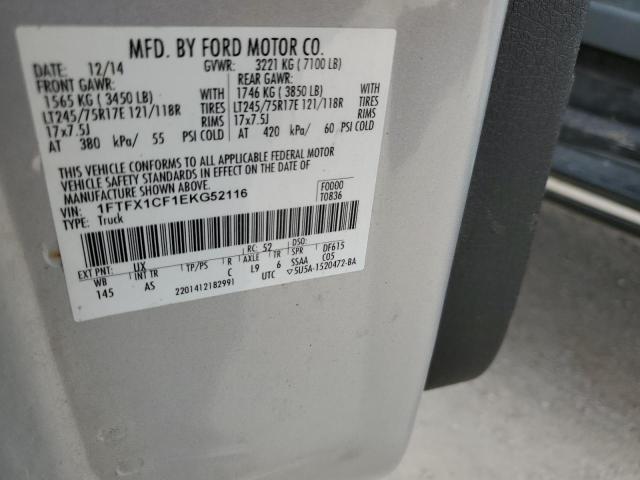 Photo 10 from auction – 2014 FORD F150 SUPER with VIN 1FTFX1CF1EKG52116