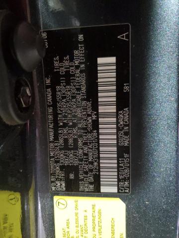 Photo 10 from auction – 2007 LEXUS RX 350 with VIN 2T2HK31U07C017084