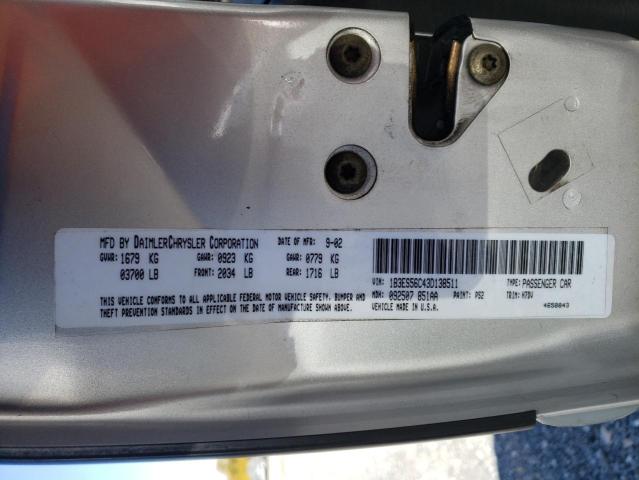 Photo 10 from auction – 2003 DODGE NEON SXT with VIN 1B3ES56C43D138511