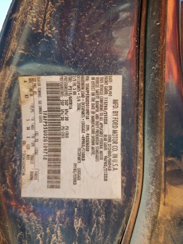 Photo 10 from auction – 2002 FORD TAURUS SES with VIN 1FAFP55U02G109718