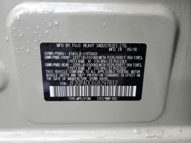 Photo 10 from auction – 2016 SUBARU CROSSTREK with VIN JF2GPADC6G8297812